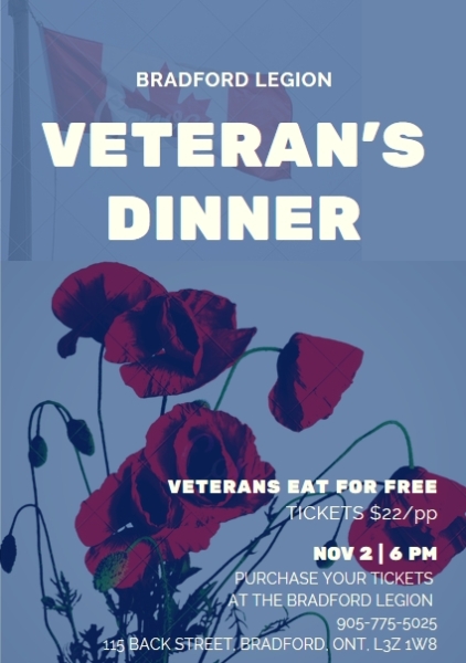 2019 Veterans Dinner Poster